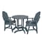 Highwood Usa Hamilton 3pc Round Counter Height Outdoor Patio Furniture Dining Set AD-CNA36-NBE - alternate 1